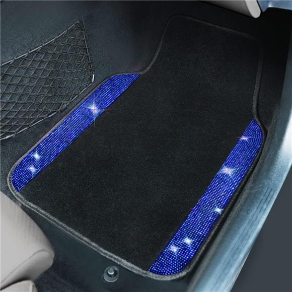 Bling Rhinestones Diamond Universal Waterproof Car Floor Mat,Crystal Sparkling - Picture 4 of 6